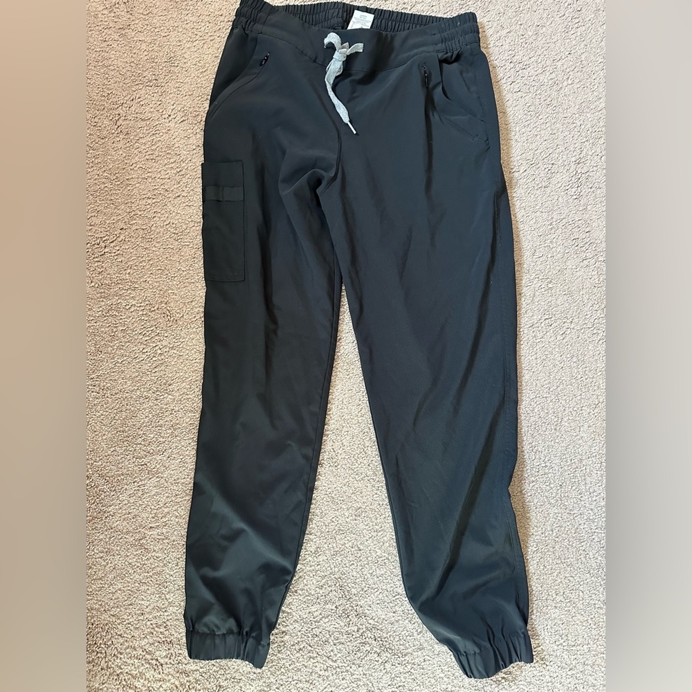 WonderWink Black Ankle Jogger Pants